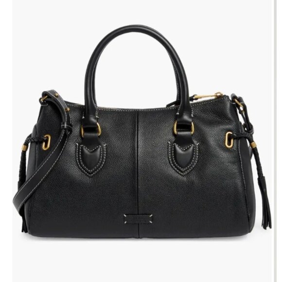 Vince Camuto Renzo Leather Satchel Black